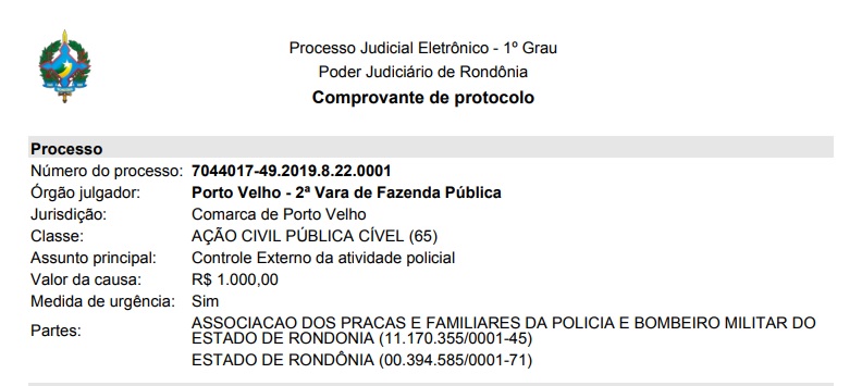ASSFAPOM PROTOCOLA AÇÃO QUE VISA REALIZAÇÃO DO CURSO DE FORMAÇÃO DE CABO DA PM/RO ASSFAPOM PROTOCOLA AÇÃO QUE VISA REALIZAÇÃO DO CURSO DE FORMAÇÃO DE CABO DA PM/RO
