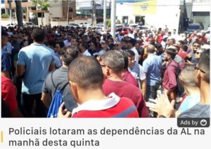 Policiais lotam galerias da Assembleia em manifestação por melhores salários Policiais lotam galerias da Assembleia em manifestação por melhores salários
