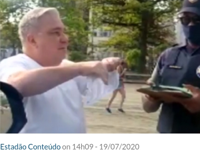 Vídeo: Desembargador insulta agente da GCM e rasga multa por não estar usando máscara Vídeo: Desembargador insulta agente da GCM e rasga multa por não estar usando máscara