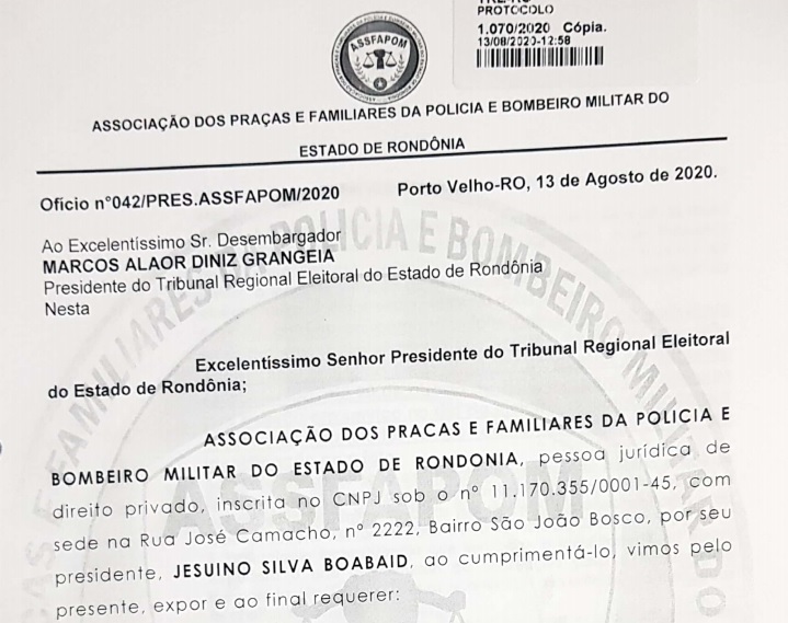 VOTO EM TRÂNSITO – ASSFAPOM solicita providências do TRE-RO para cumprimento de Lei VOTO EM TRÂNSITO – ASSFAPOM solicita providências do TRE-RO para cumprimento de Lei