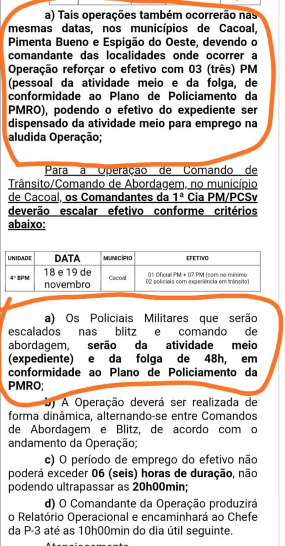 Denúncia: Políciais Militares estão sendo escalados na folga de 48 horas de forma gratuita Denúncia: Políciais Militares estão sendo escalados na folga de 48 horas de forma gratuita